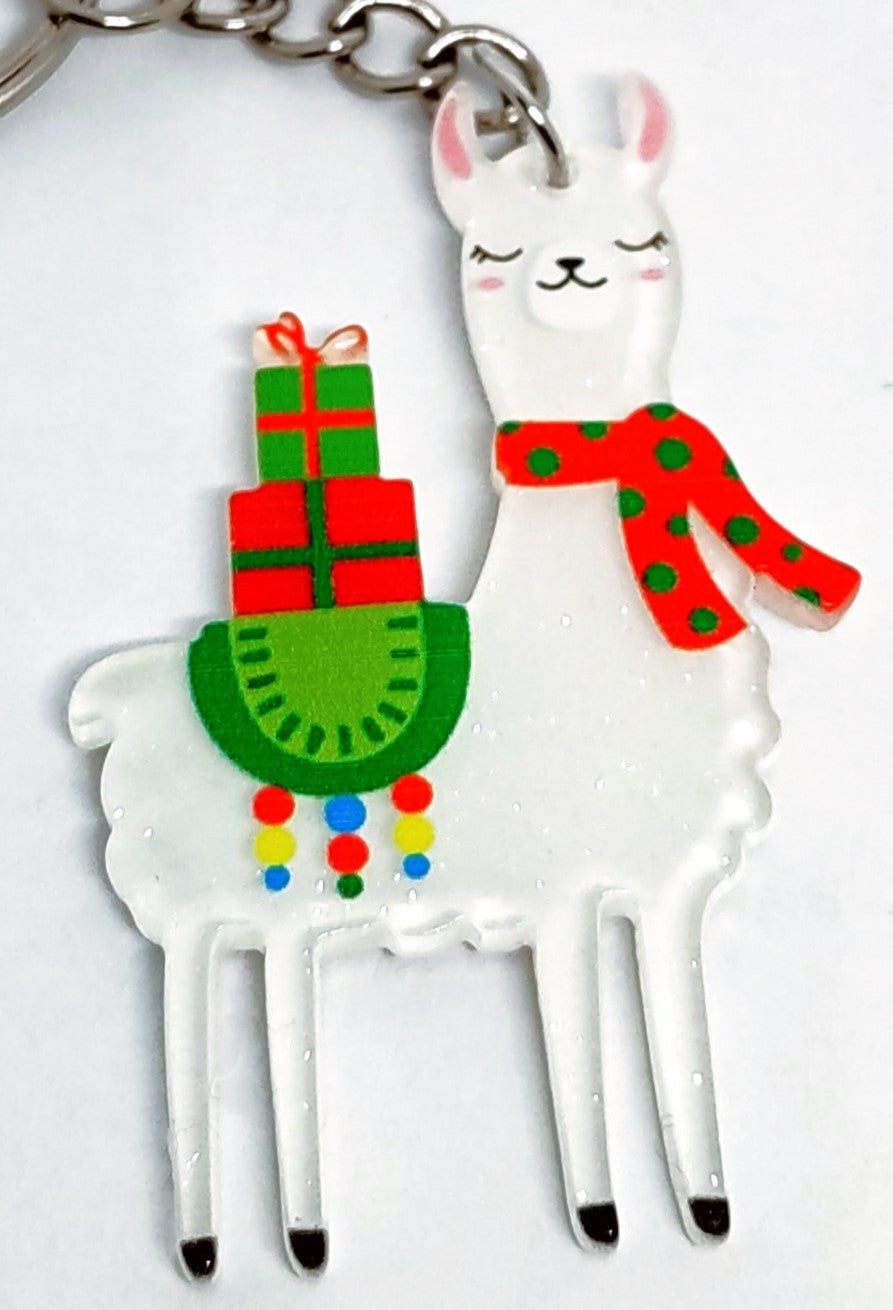 Holiday Llama Chain Ring Adornment