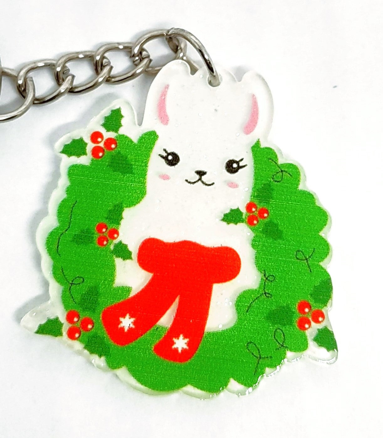 Holiday Llama Chain Ring Adornment