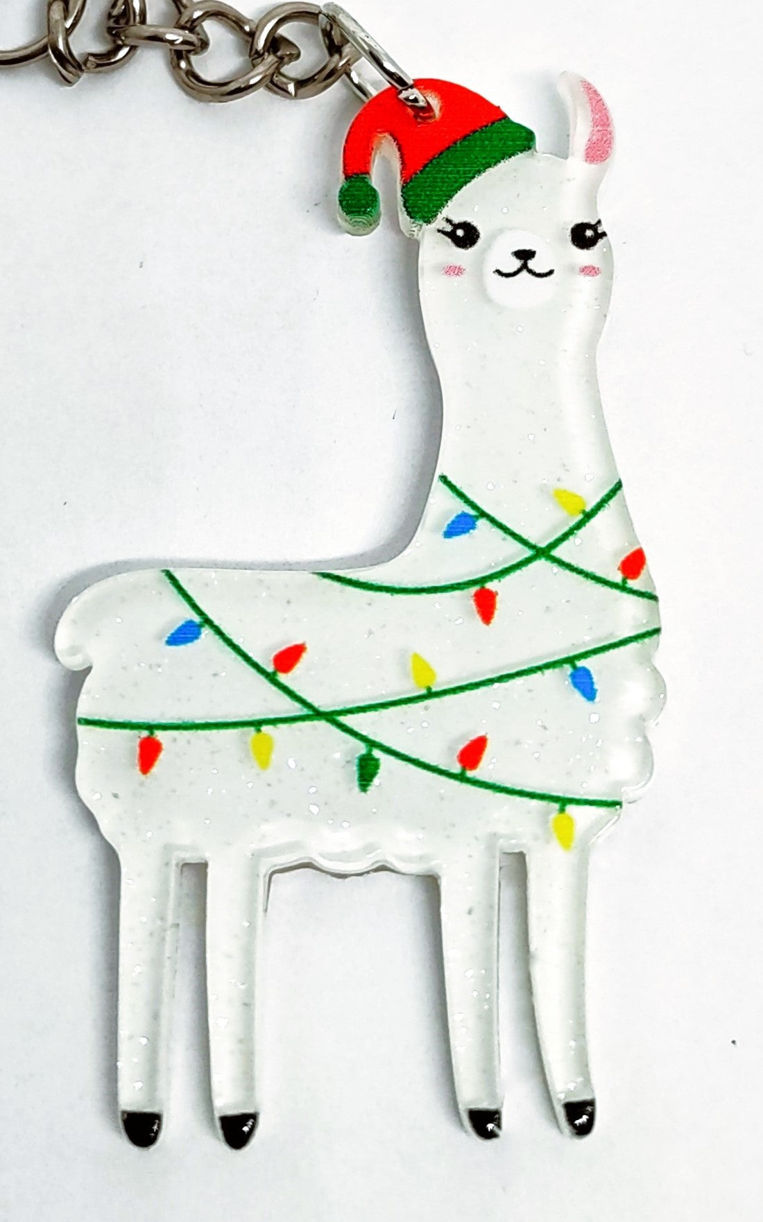 Holiday Llama Chain Ring Adornment