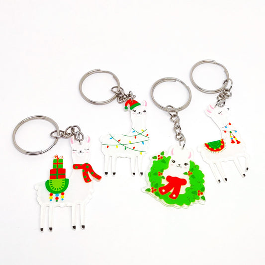 Holiday Llama Chain Ring Adornment