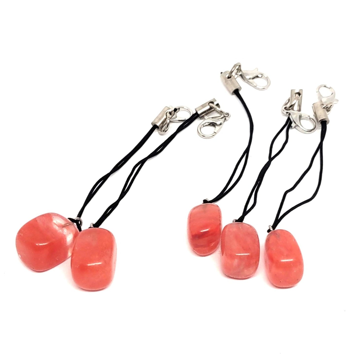 Pink Swirl Glass Adornment Set