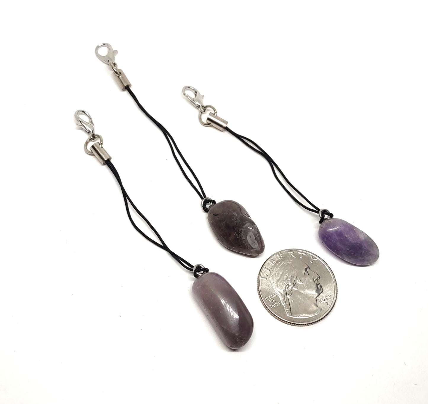 Purple Polished Stone Adornment Set