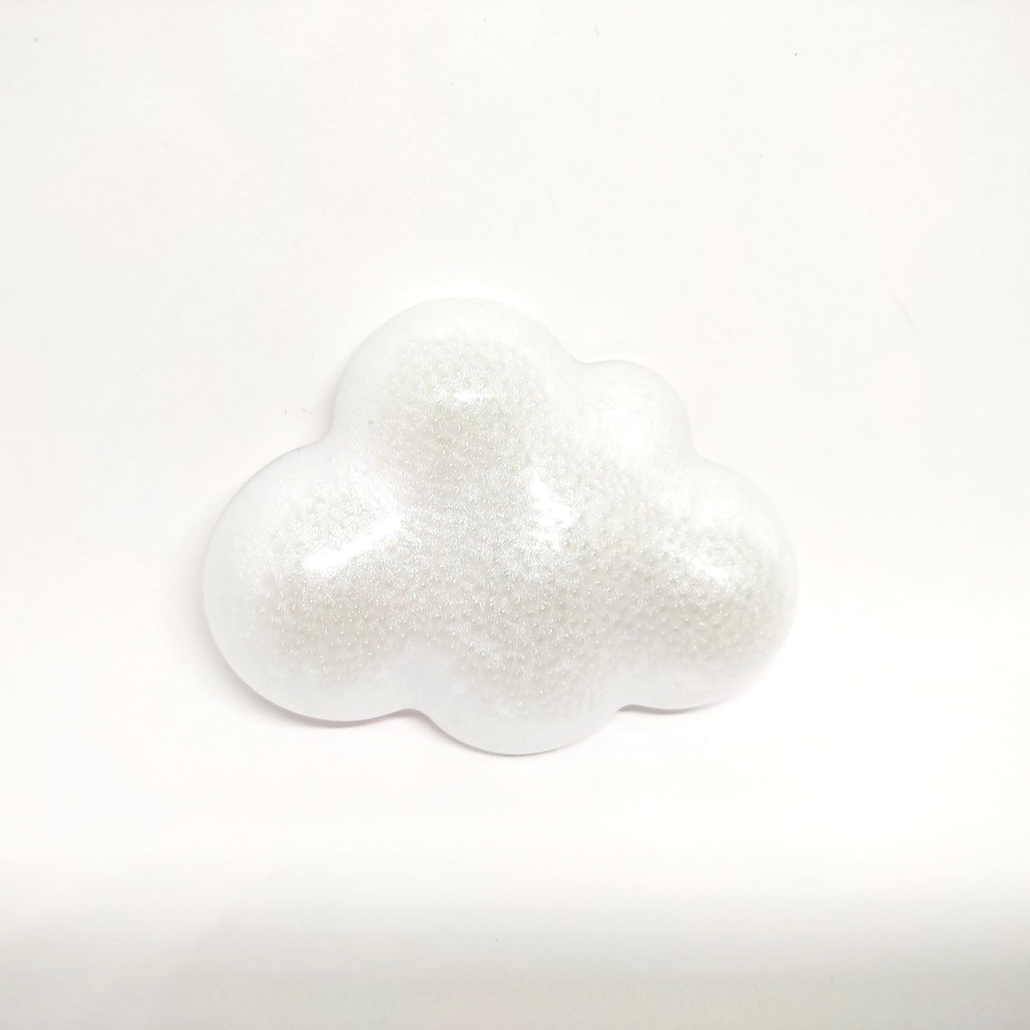 Large Cloud Resin Magnet Shimmering Bubbles