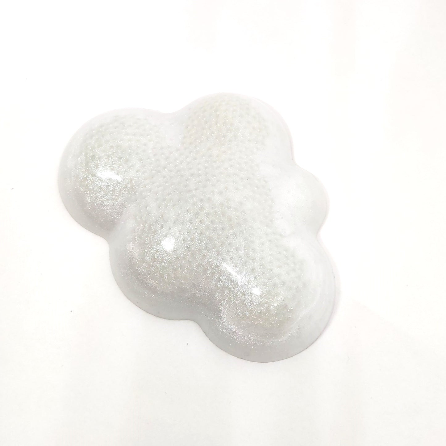 Large Cloud Resin Magnet Shimmering Bubbles