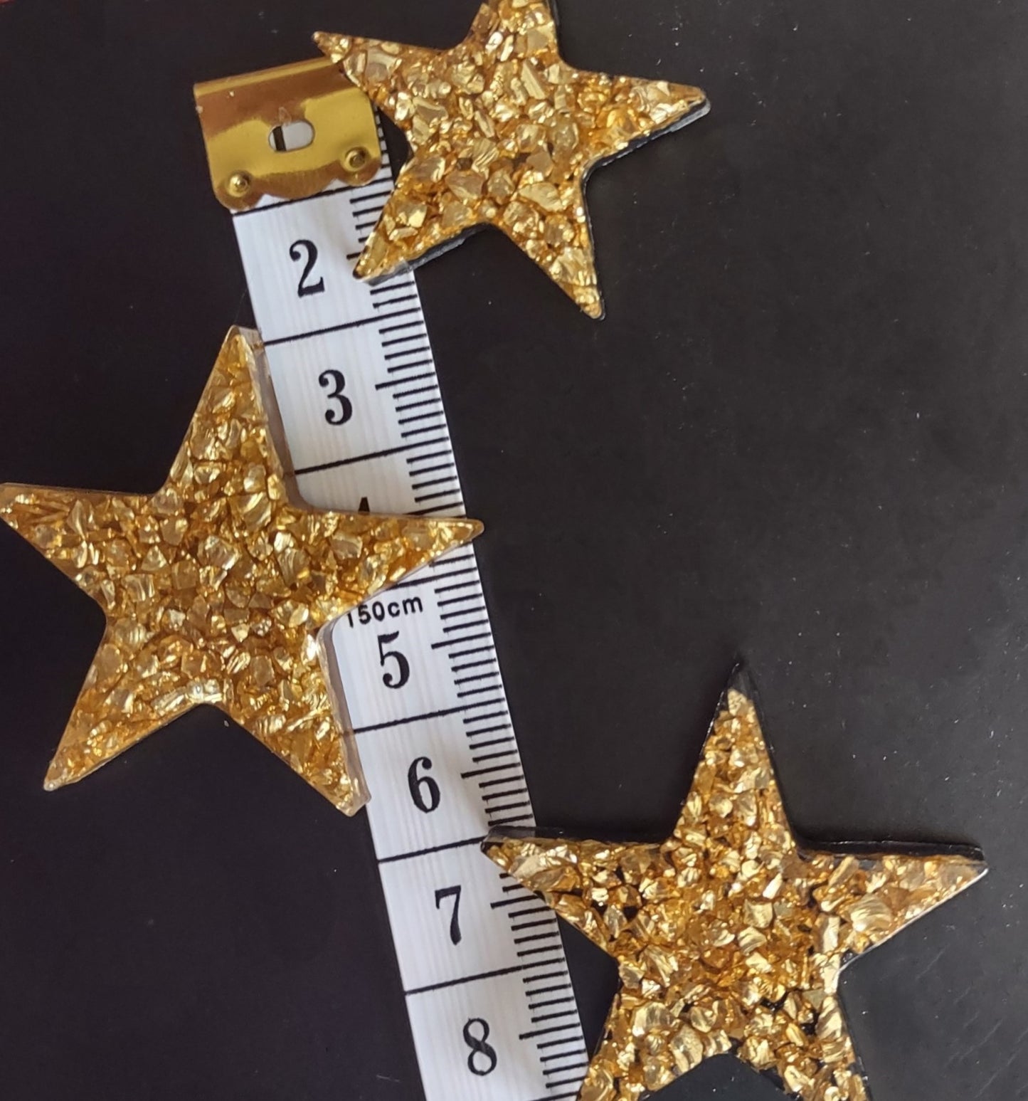 Star Resin Magnet Set Golden Rocks