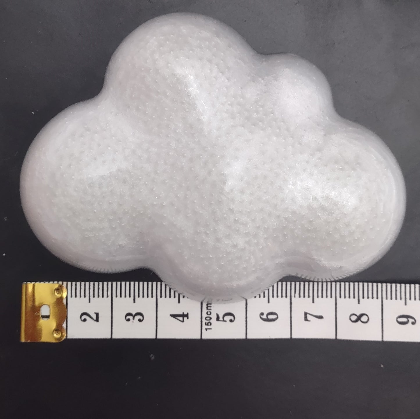 Large Cloud Resin Magnet Shimmering Bubbles