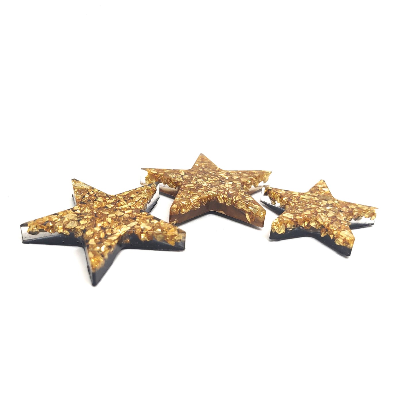 Star Resin Magnet Set Golden Rocks