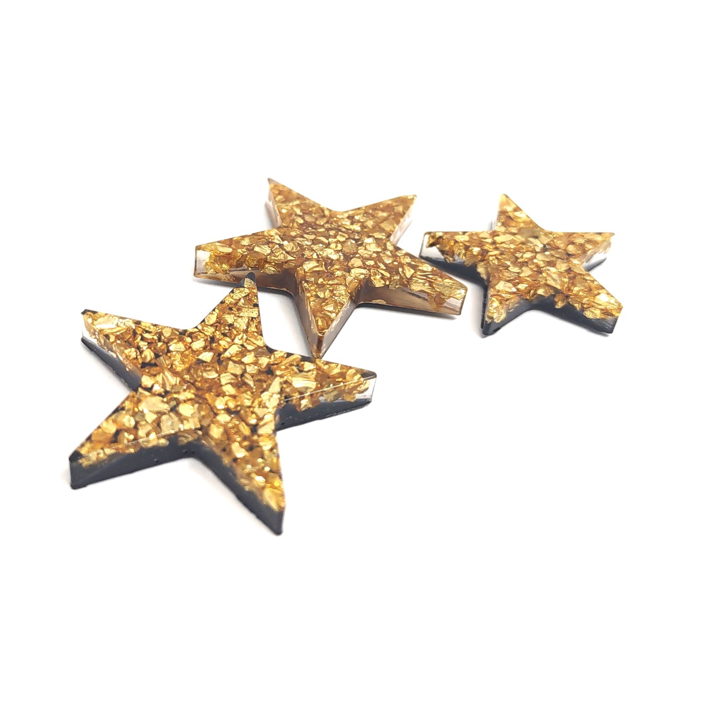 Star Resin Magnet Set Golden Rocks