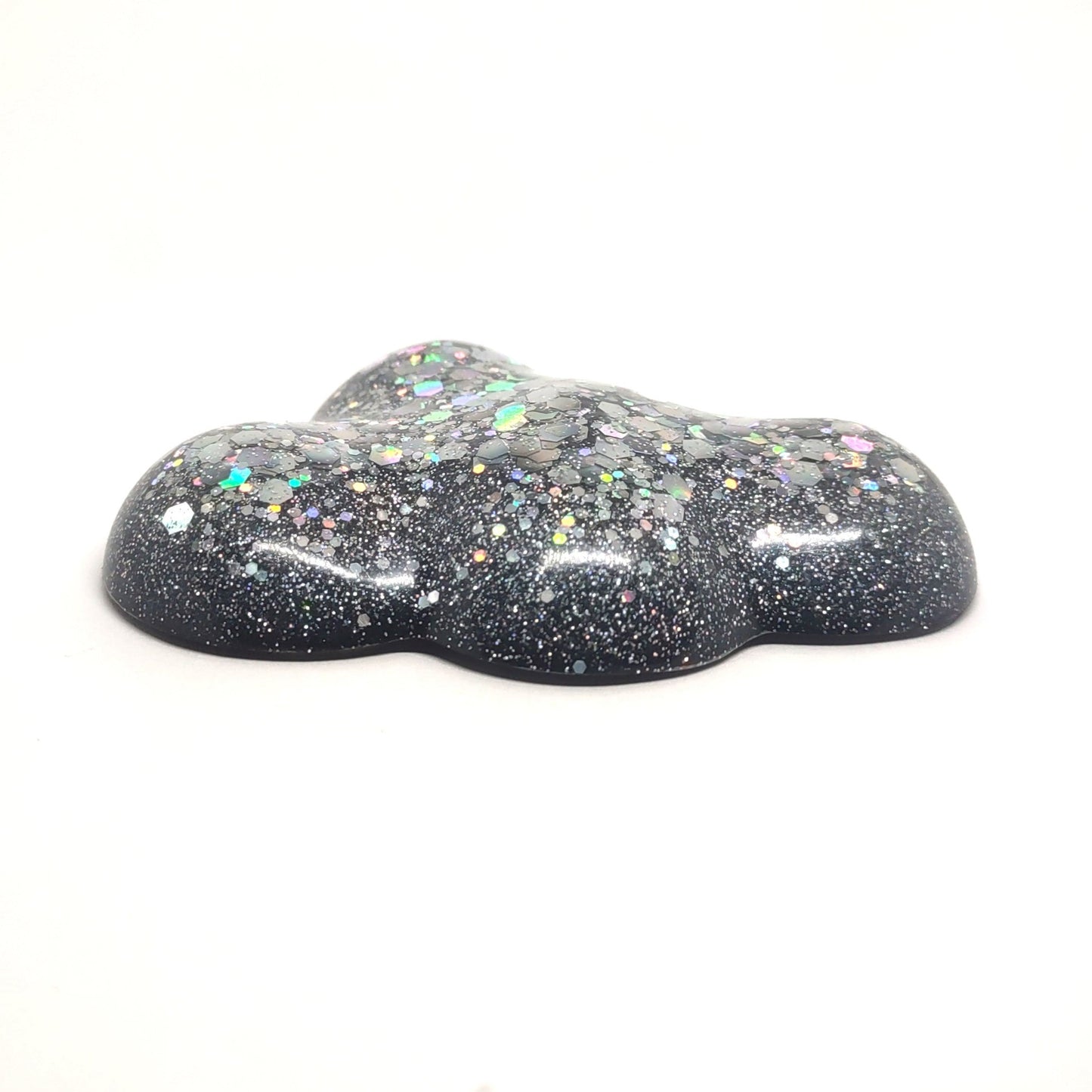 Holographic Cloud Magnet Large Resin Magnet Black Back