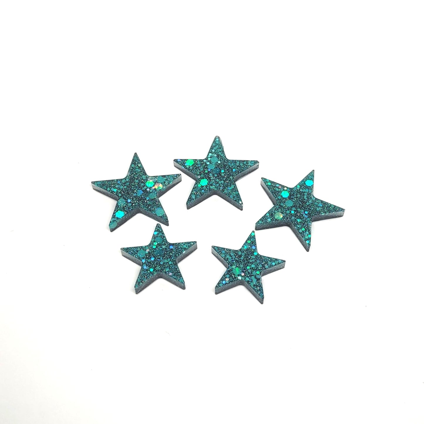 Star Magnet Set Blue Holographic Resin Magnets