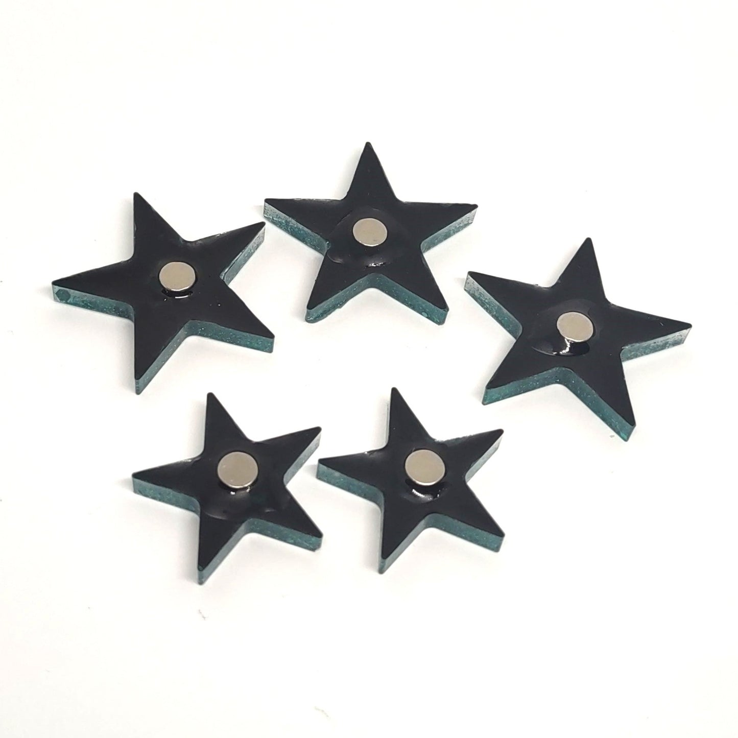 Star Magnet Set Blue Holographic Resin Magnets