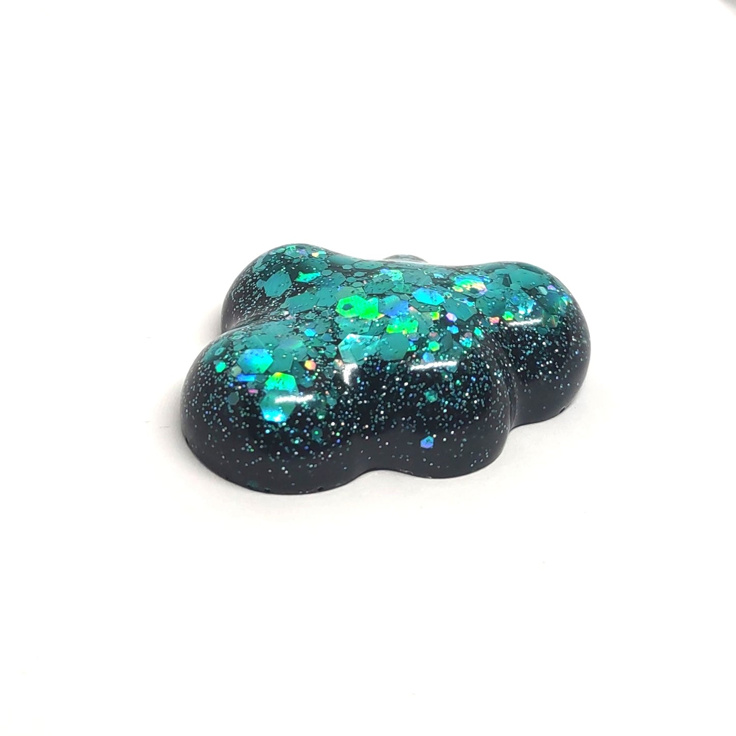 Cloud Magnet Blue Holographic Resin