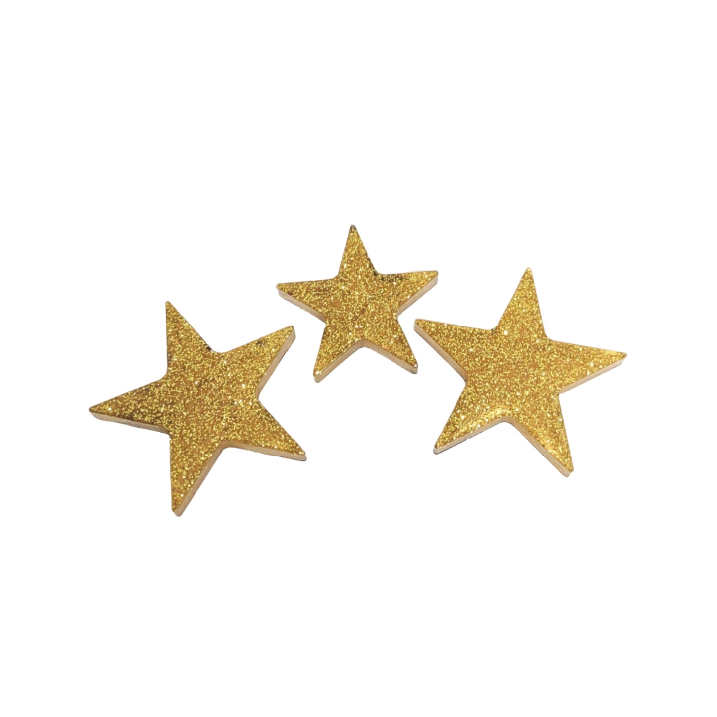 Star Magnet Set Gold Glitter Resin Magnets