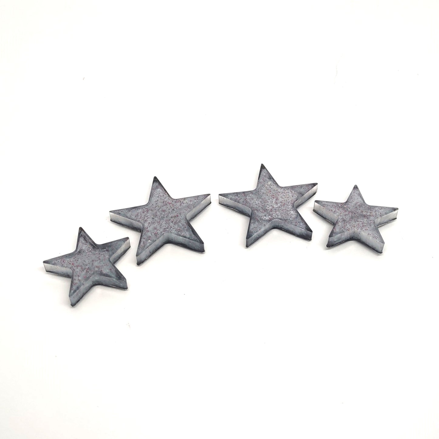 Star Magnet Set Pink Glitter Resin Magnets