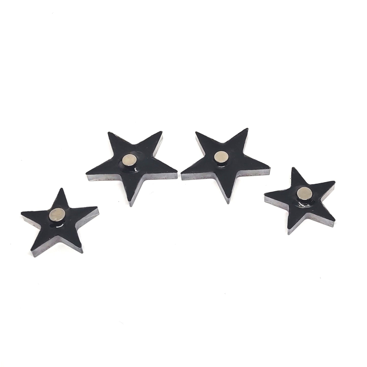 Star Magnet Set Pink Glitter Resin Magnets