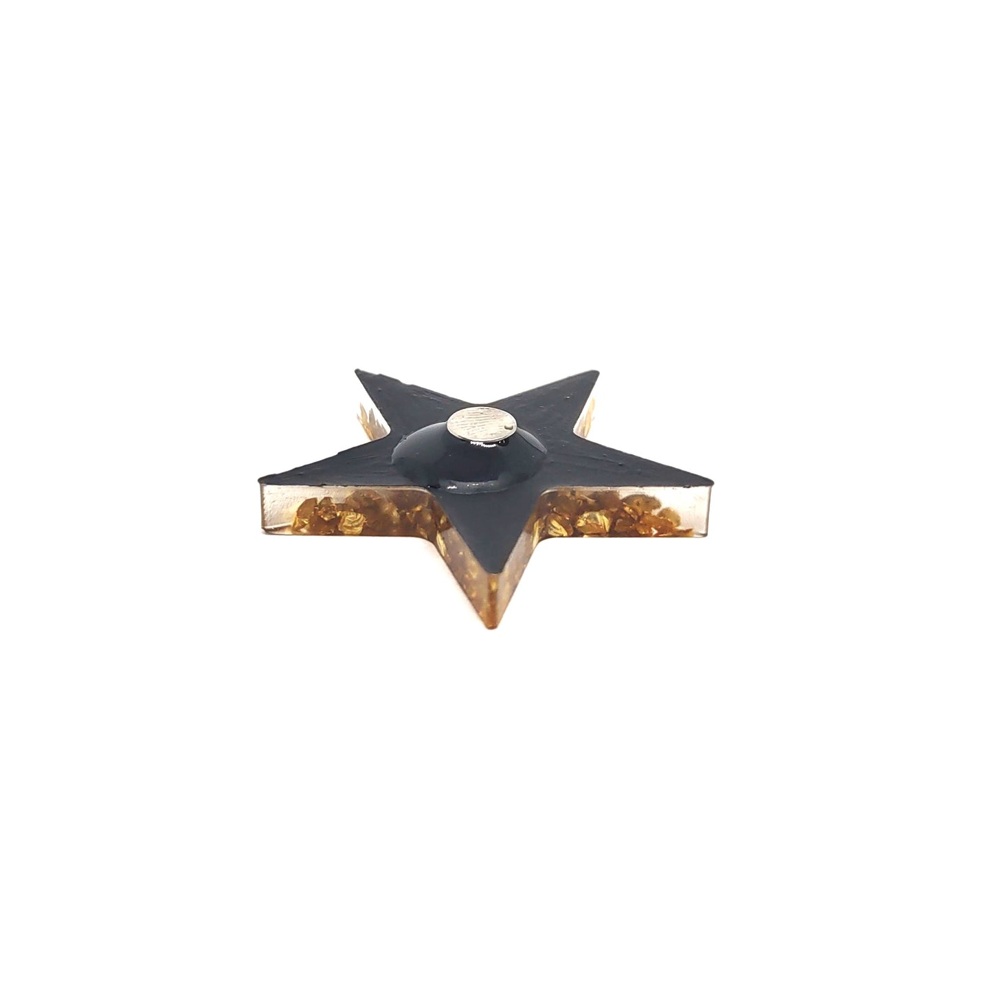 Star Magnet Golden Rock Chips Hand Crafted Resin Magnet