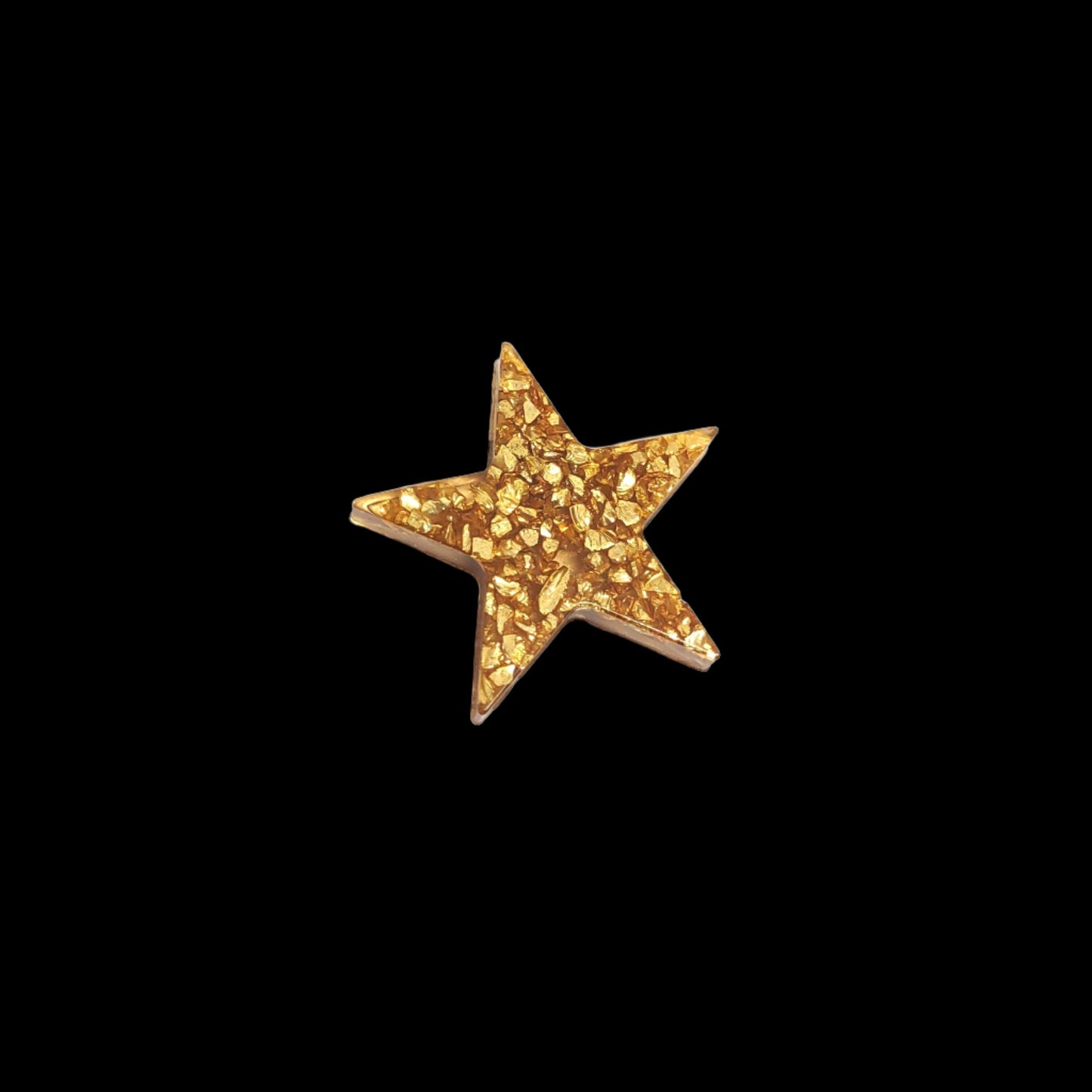 Star Magnet Golden Rock Chips Hand Crafted Resin Magnet