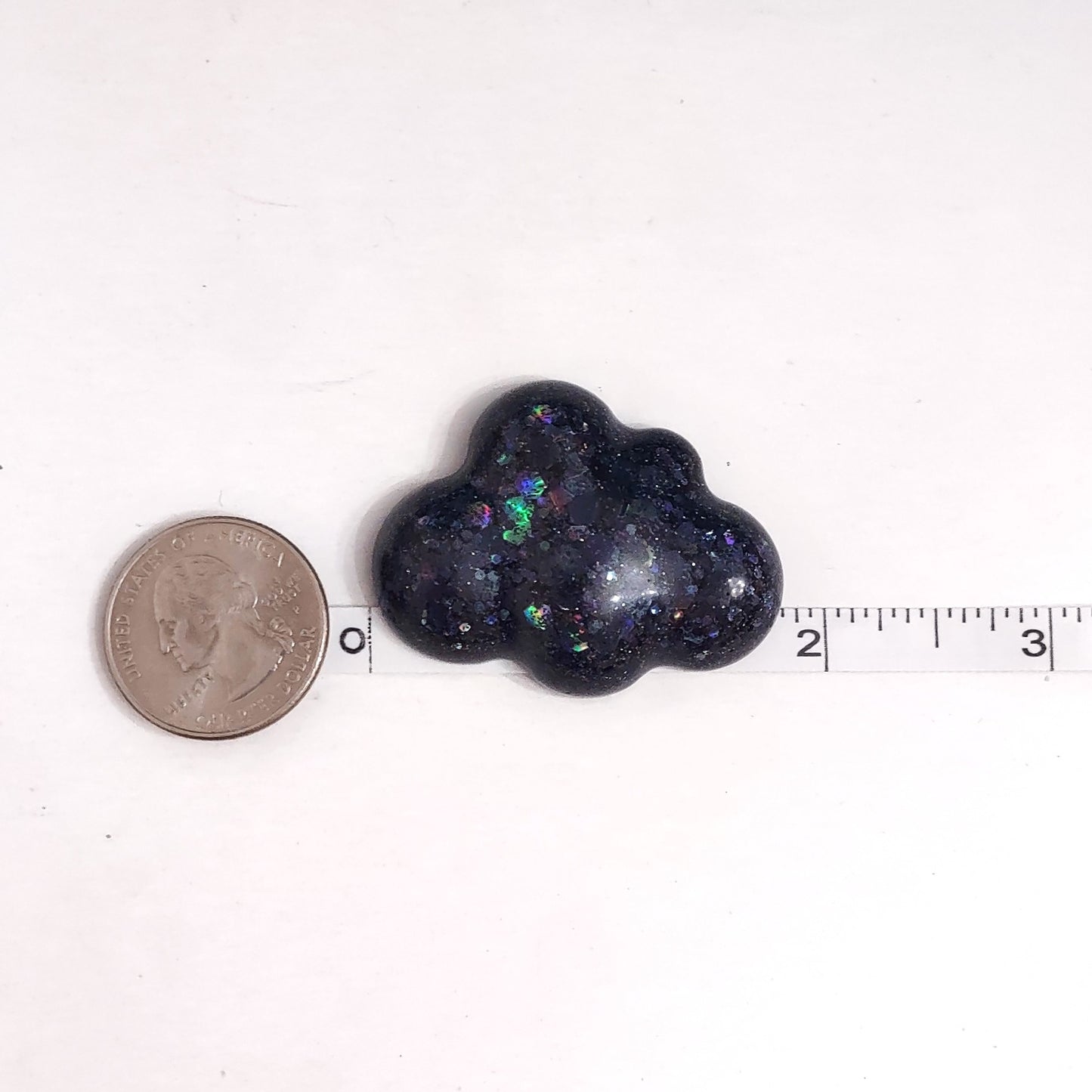 Cloud Magnet Midnight Black Holographic Resin