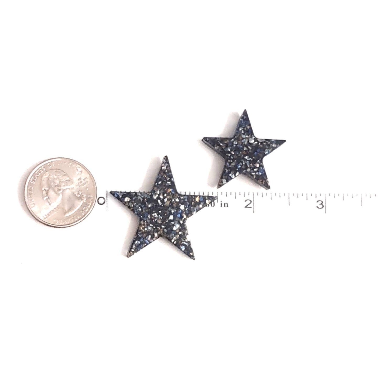 Star Magnet Set Hand Crafted Stone Resin Magnet