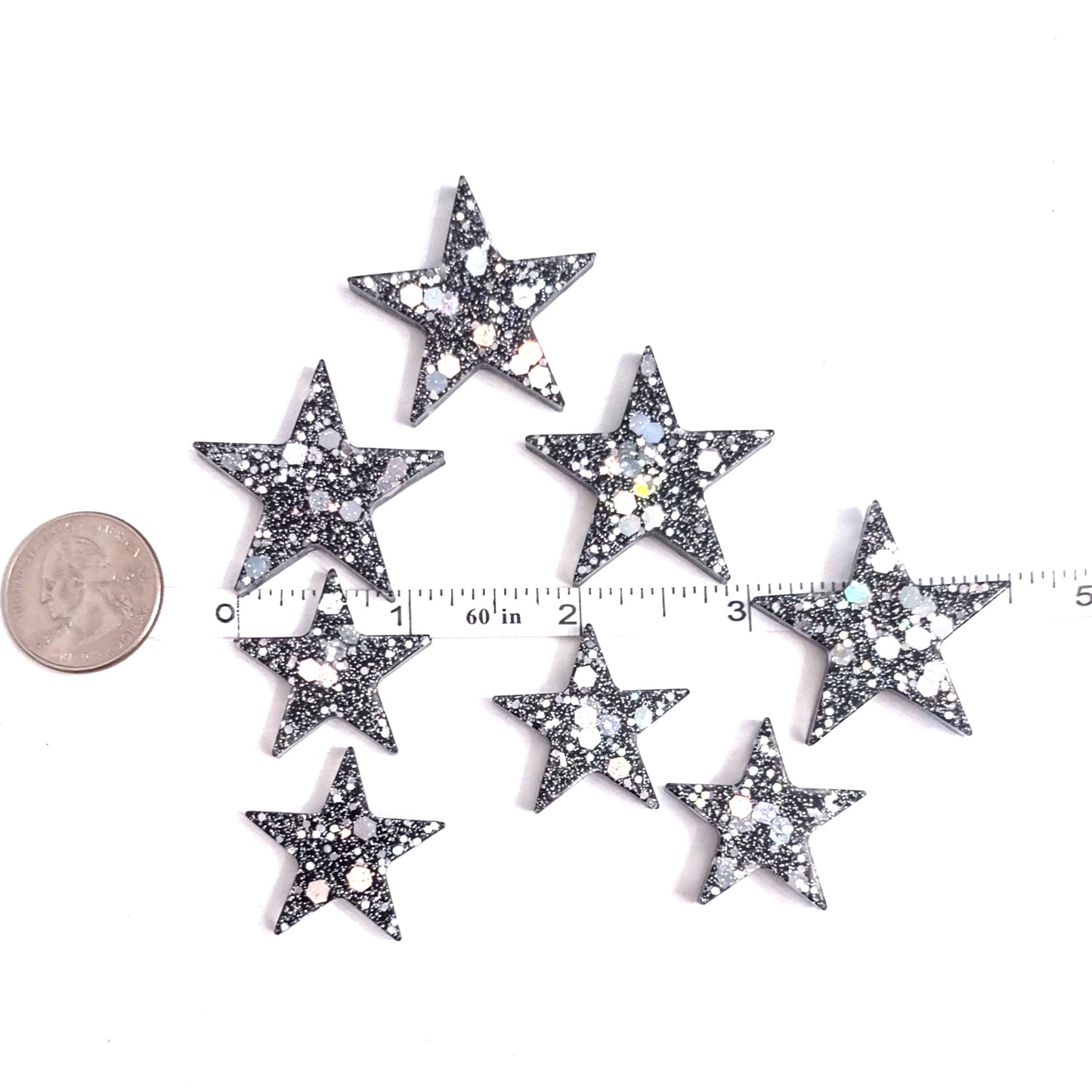 Holographic Star Magnet Set Resin Magnets