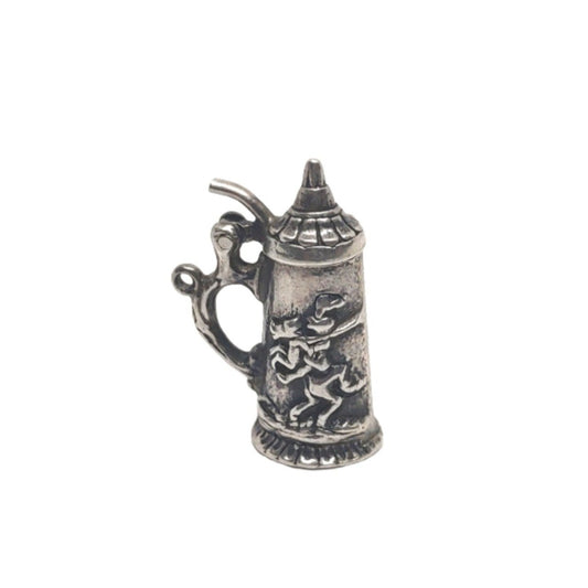 Vintage Charm Beer Stein with Knight Castle Opening Top