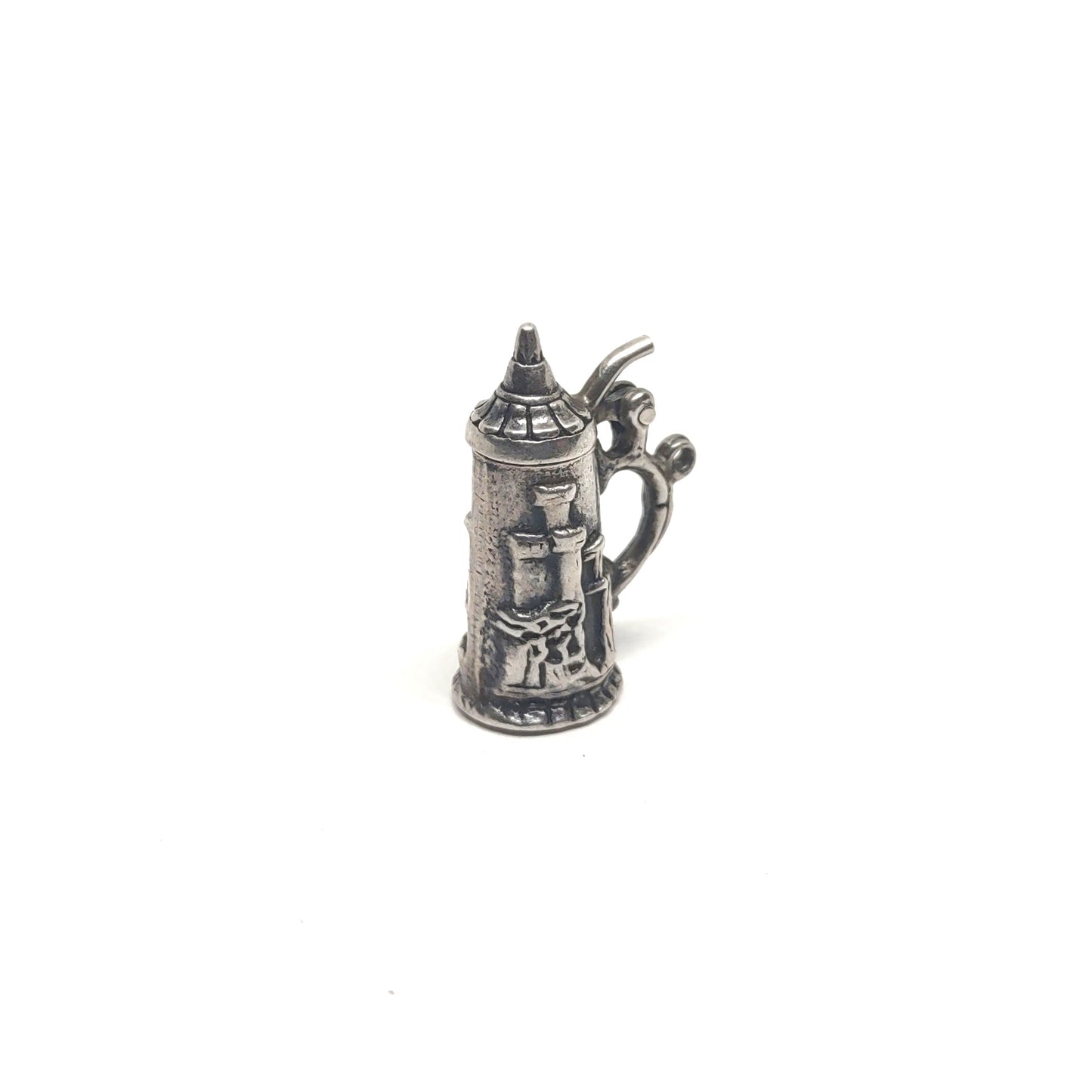 Vintage Charm Beer Stein with Knight Castle Opening Top