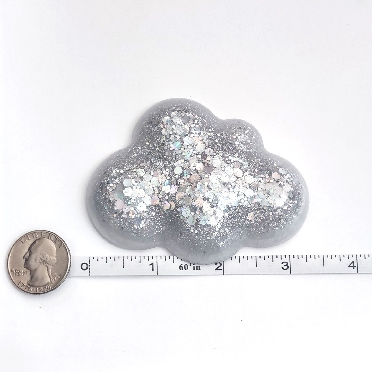 Cloud Resin Magnet Large Holographic Glitter Cloud