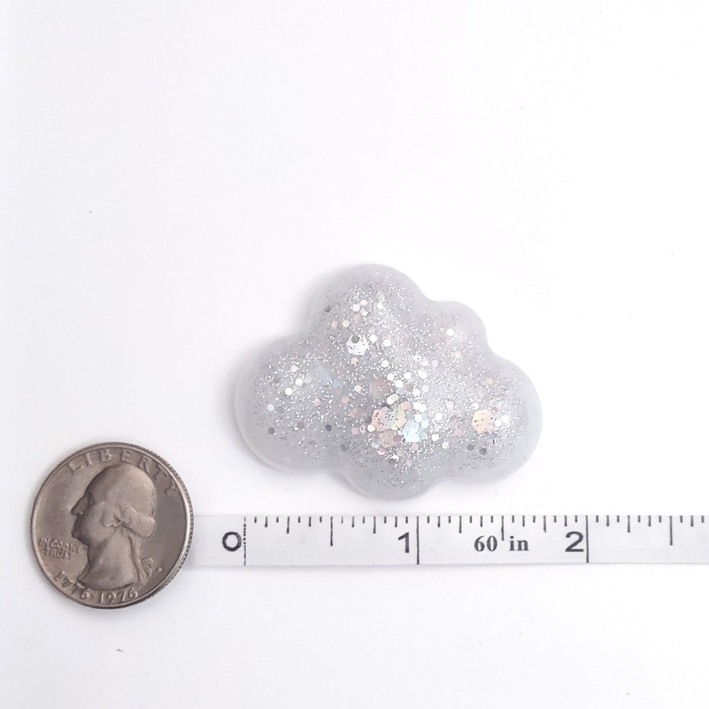 Cloud Resin Magnet Small Holographic Cloud