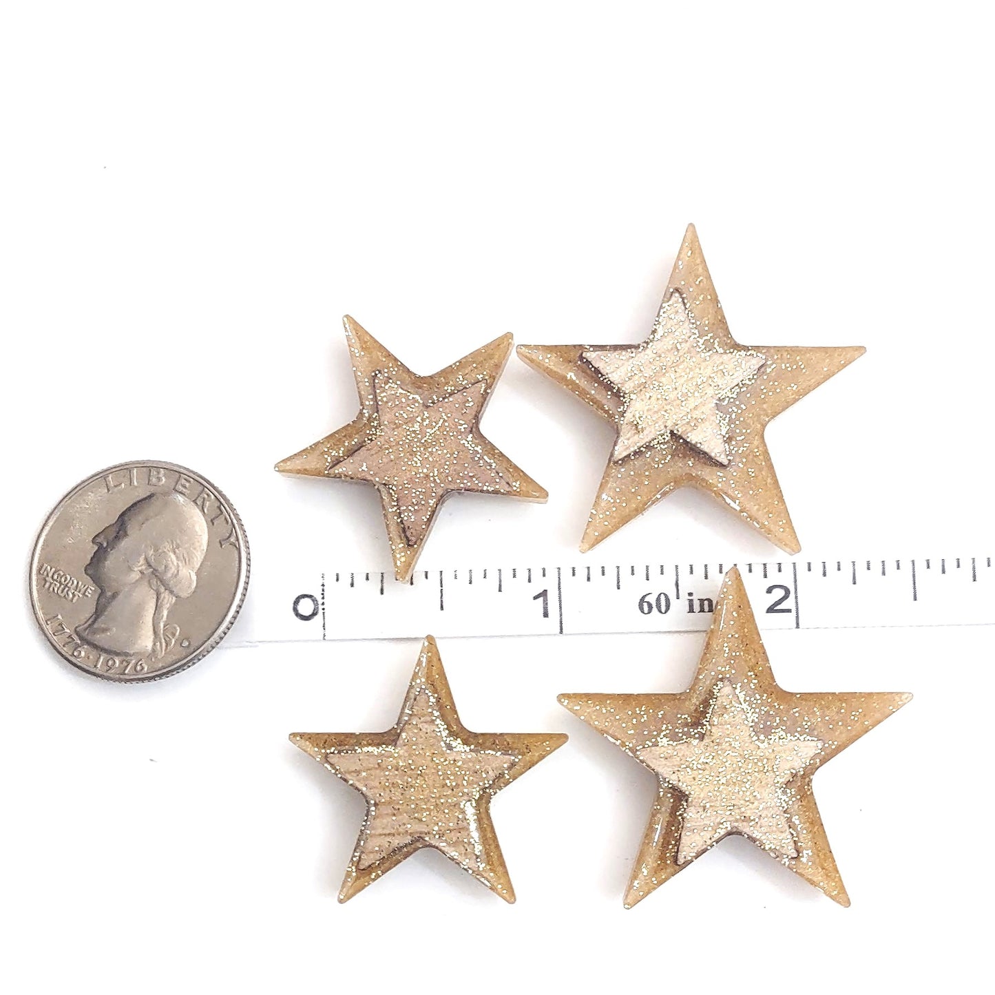 Star Magnet Set Resin Magnets Wood Stars