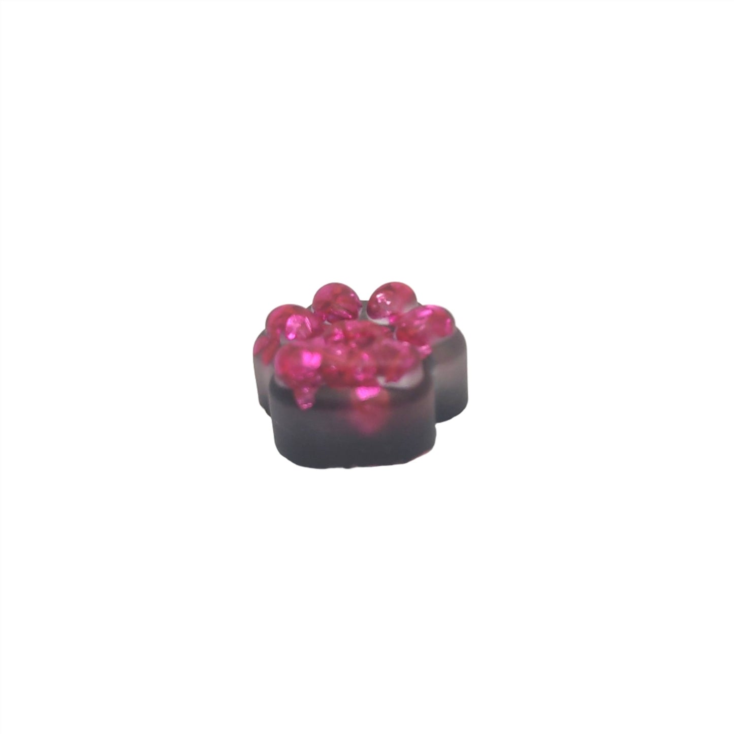 Paw Print Magnet Pink Rock Chips Resin Magnet