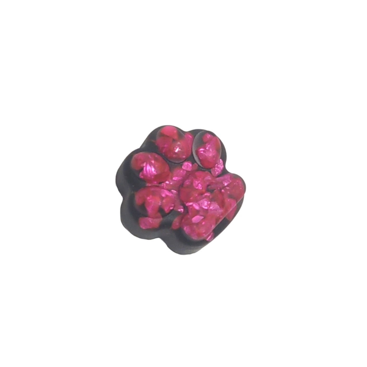 Paw Print Magnet Pink Rock Chips Resin Magnet