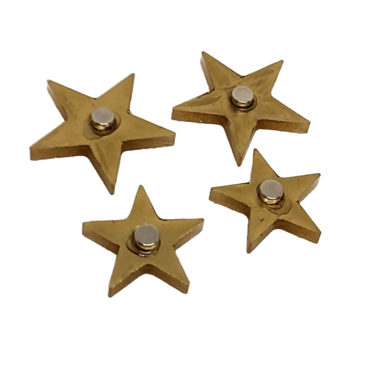 Star Magnet Set Resin Magnets Golden Glitter Stars