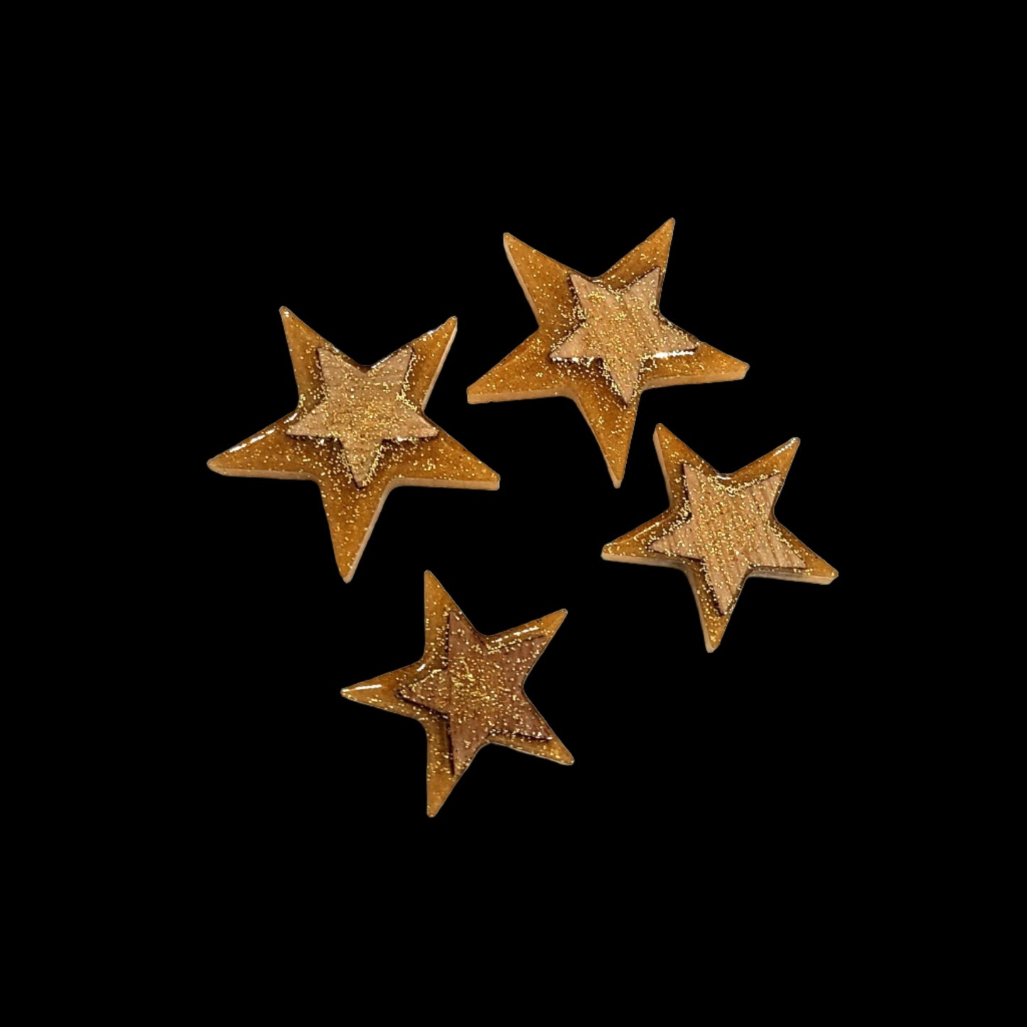 Star Magnet Set Resin Magnets Wood Stars