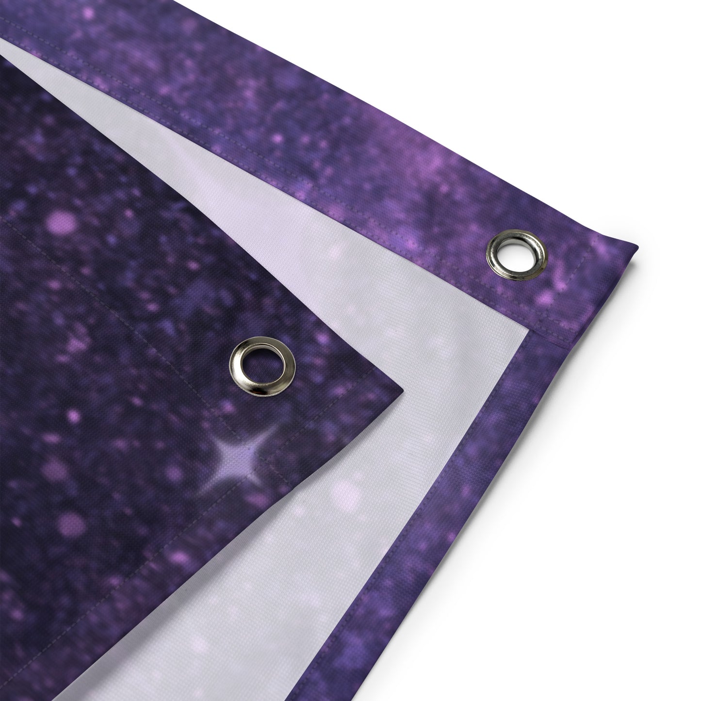 Quest Purple Galaxy Decorative Flag 34 ½" x 56" Wall Decor