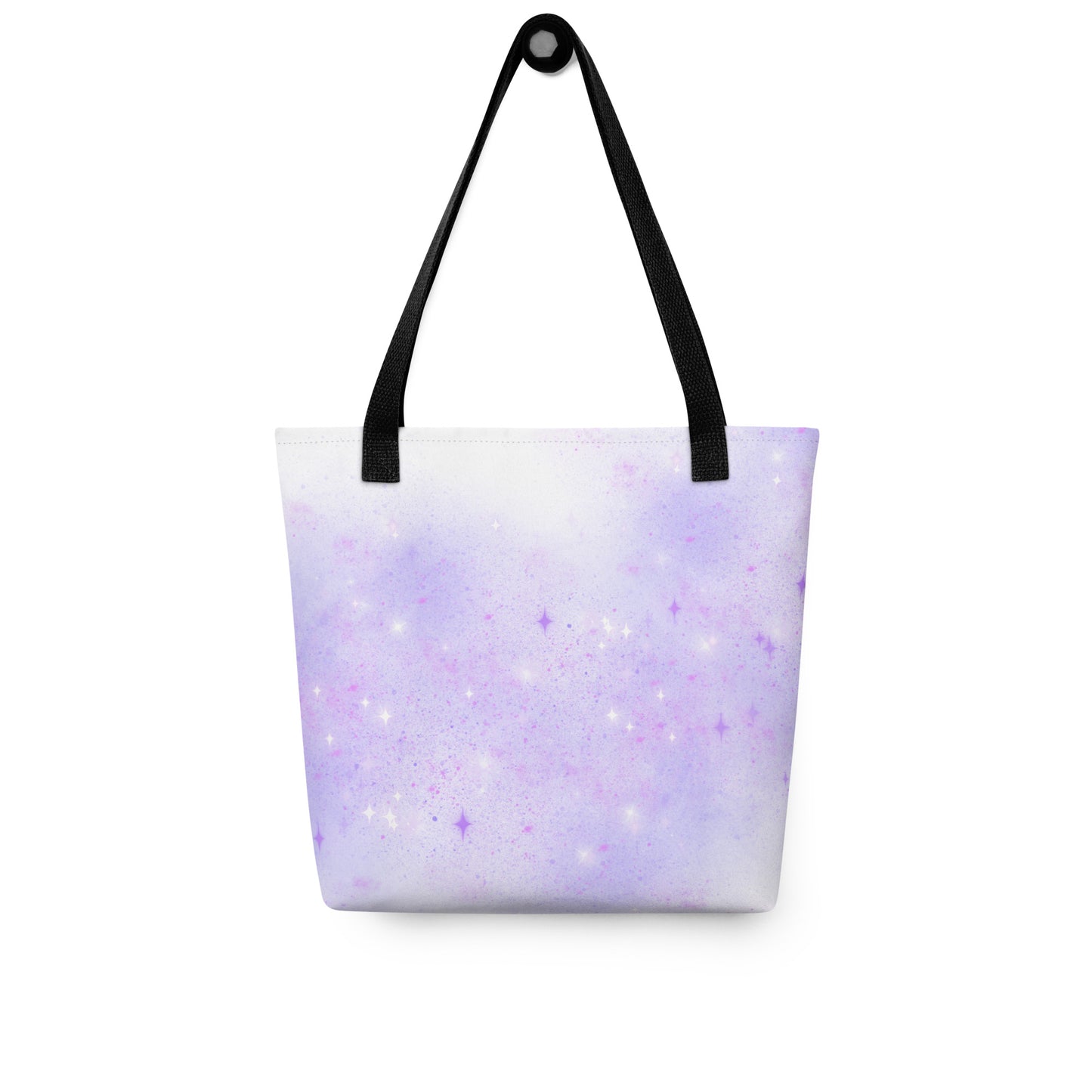 Quest Purple Galaxy White Tote Bag