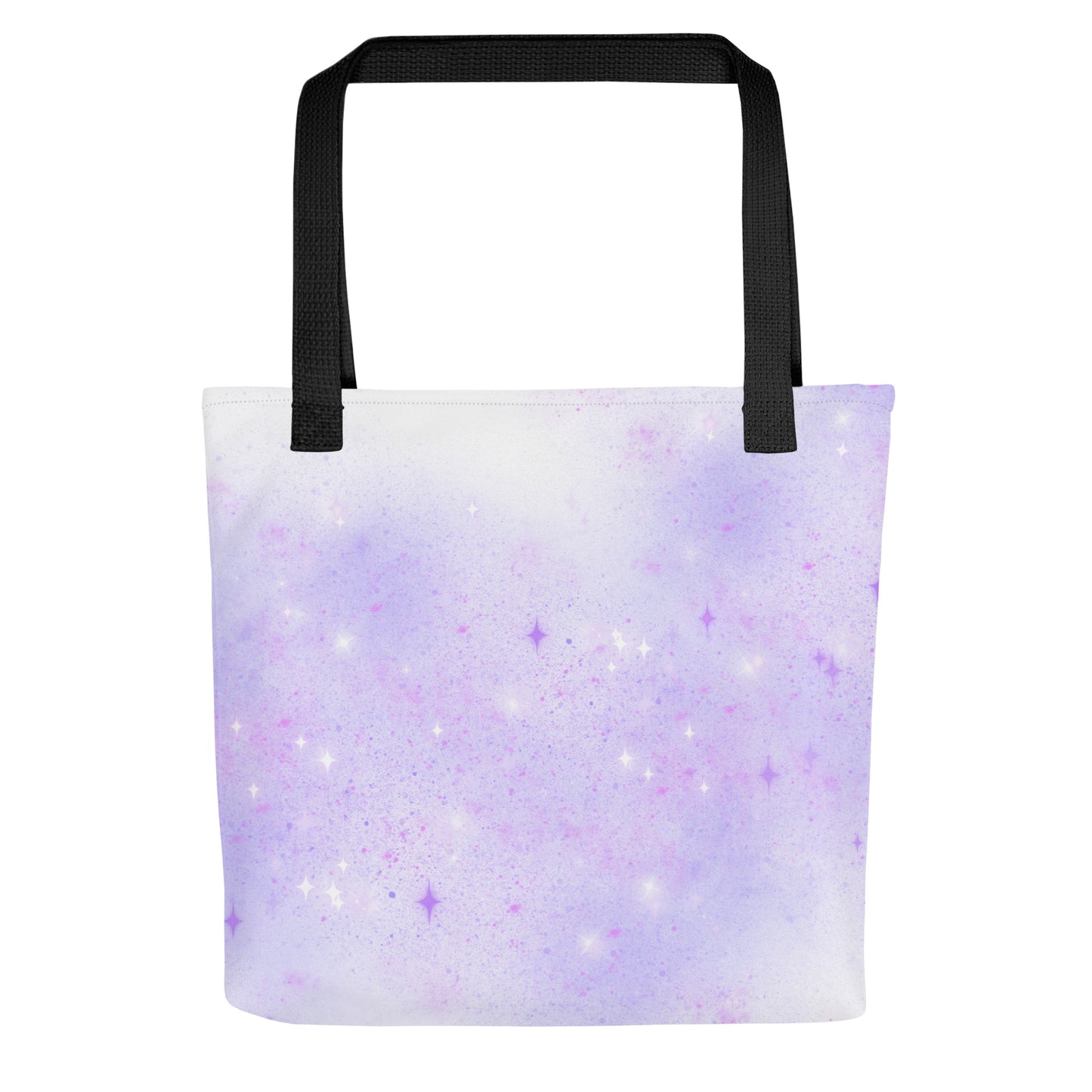 Quest Purple Galaxy White Tote Bag