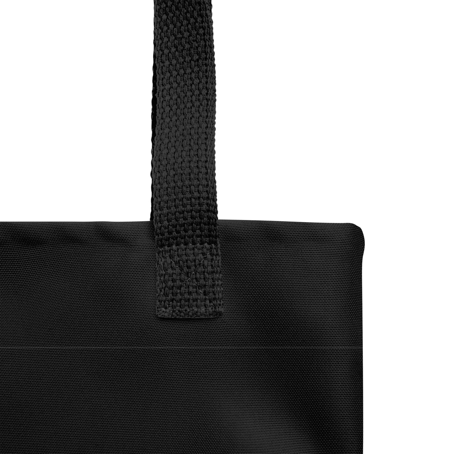 Breathe Pray Create Flower Frame Black Tote Bag