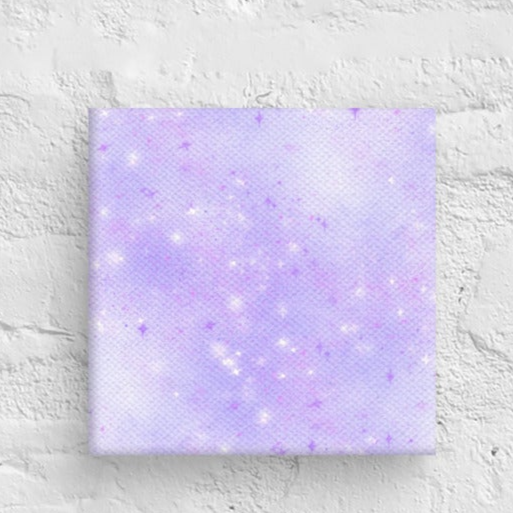 Quest Purple Galaxy Mini Square Canvas Print 6" x 6" Desk Decor