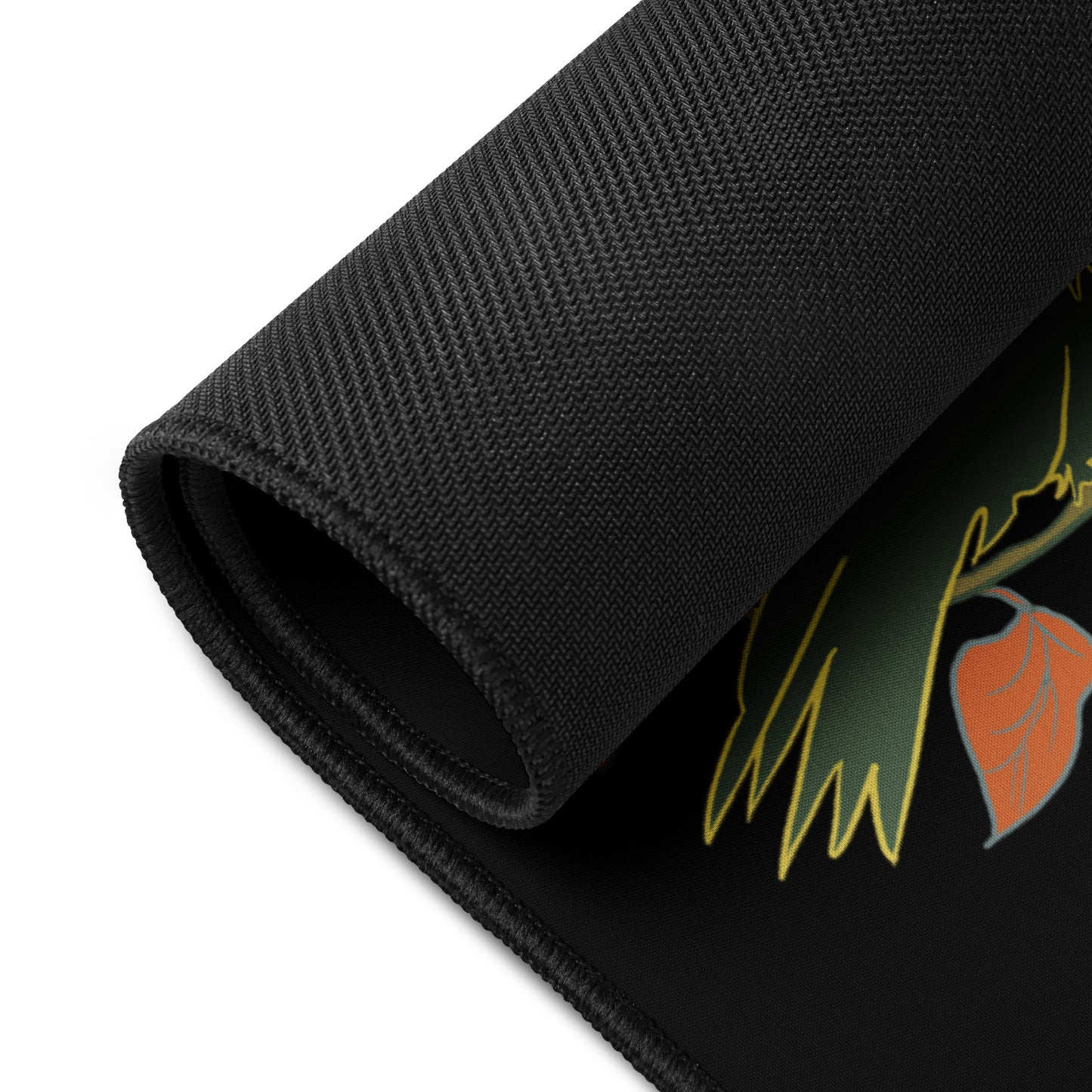 Retro Style Raven Green Bird Desk Mat 16″×32″