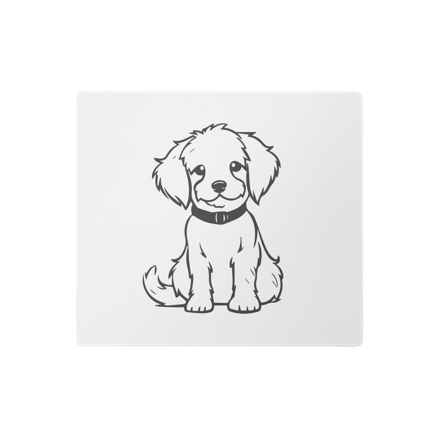 Puppy Sketch Desk Mat Gaming Mouse Pad 18″ × 16″