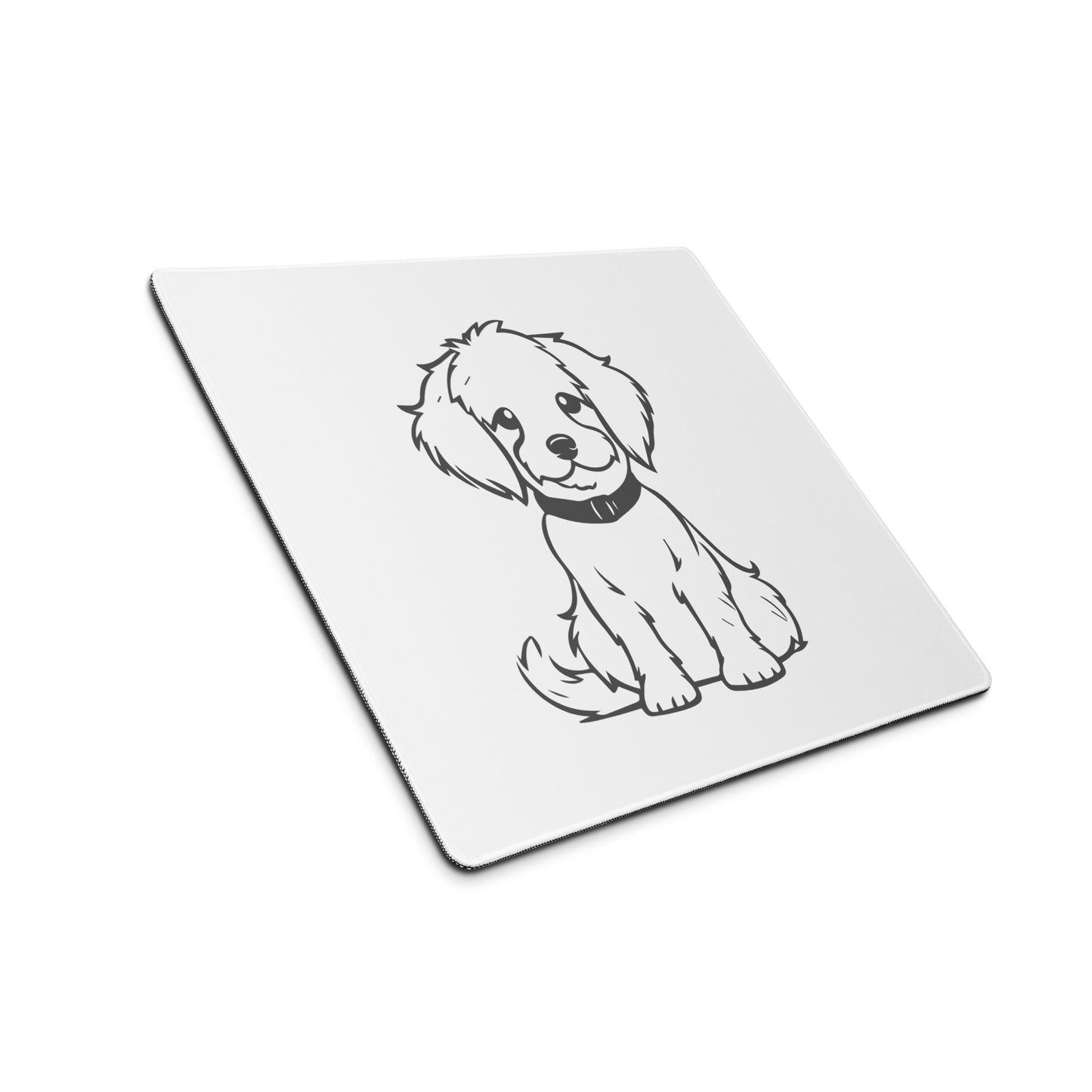 Puppy Sketch Desk Mat Gaming Mouse Pad 18″ × 16″