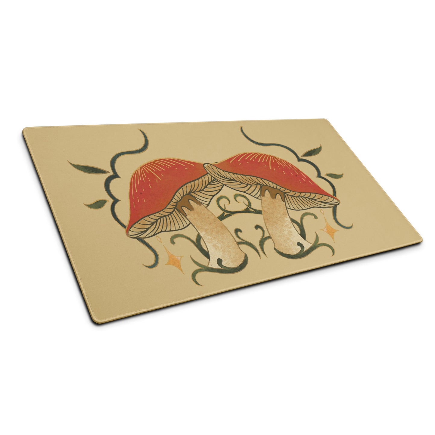 Autumn Mushrooms Desk Mat Large Laptop Mouse Pad 36″ × 18″