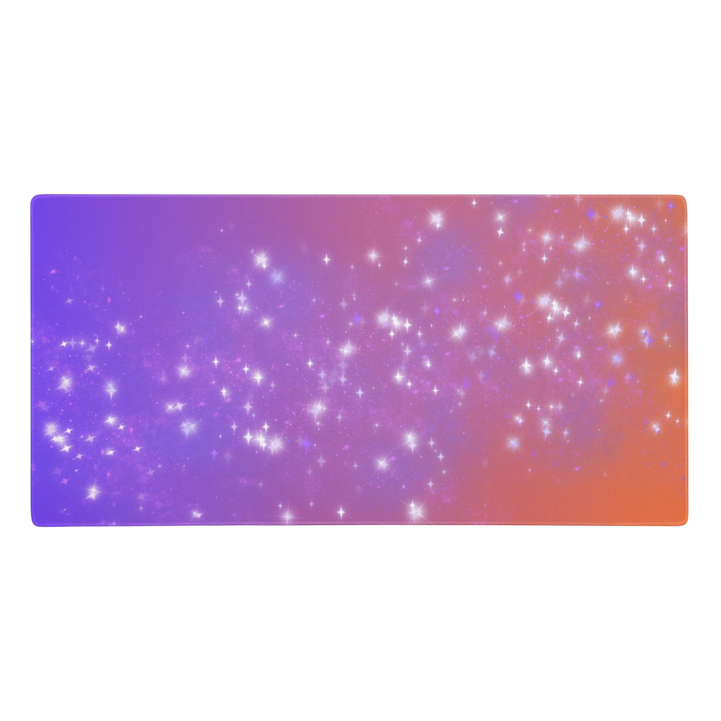 Quest Purple Galaxy Orange Desk Mat Large Laptop Gaming Mouse Pad 36″ × 18″