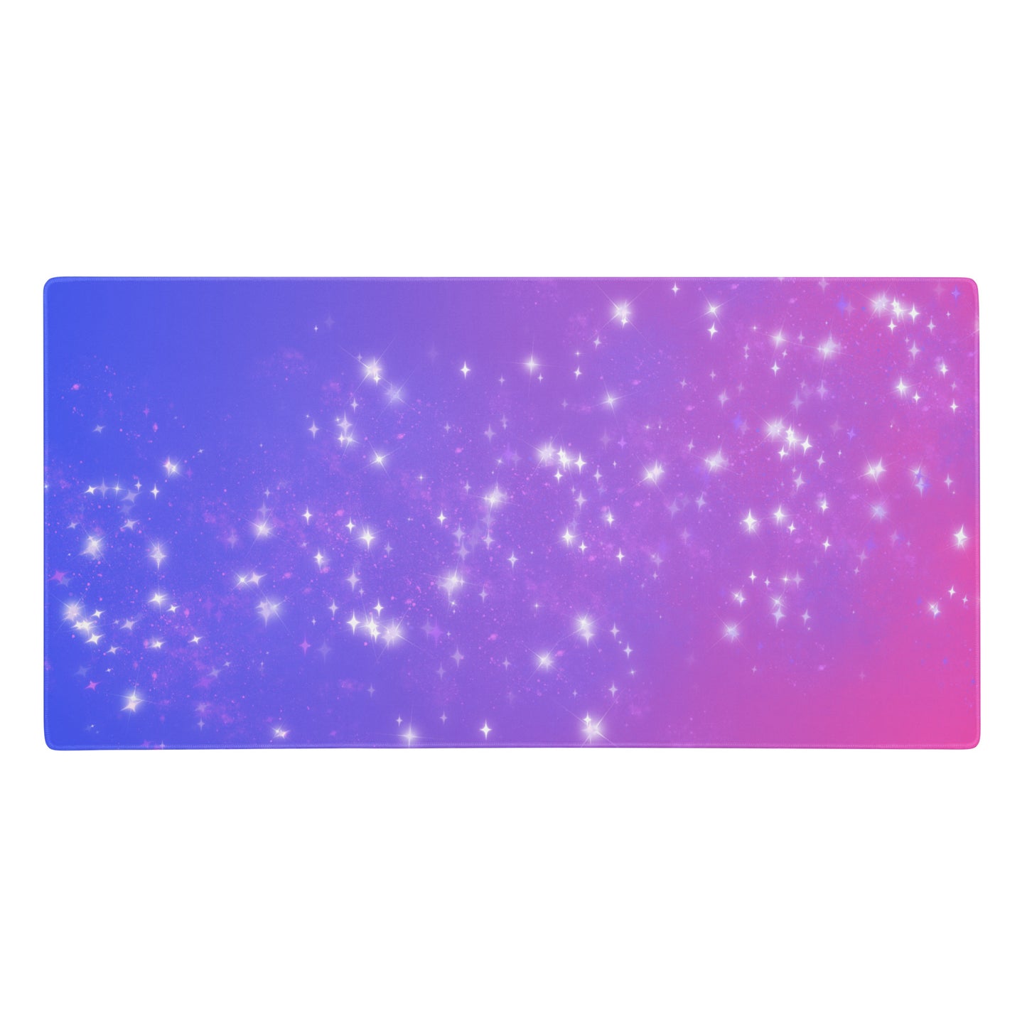 Quest Purple Galaxy Purple Pink Desk Mat Large Laptop Gaming Mouse Pad 36″ × 18″