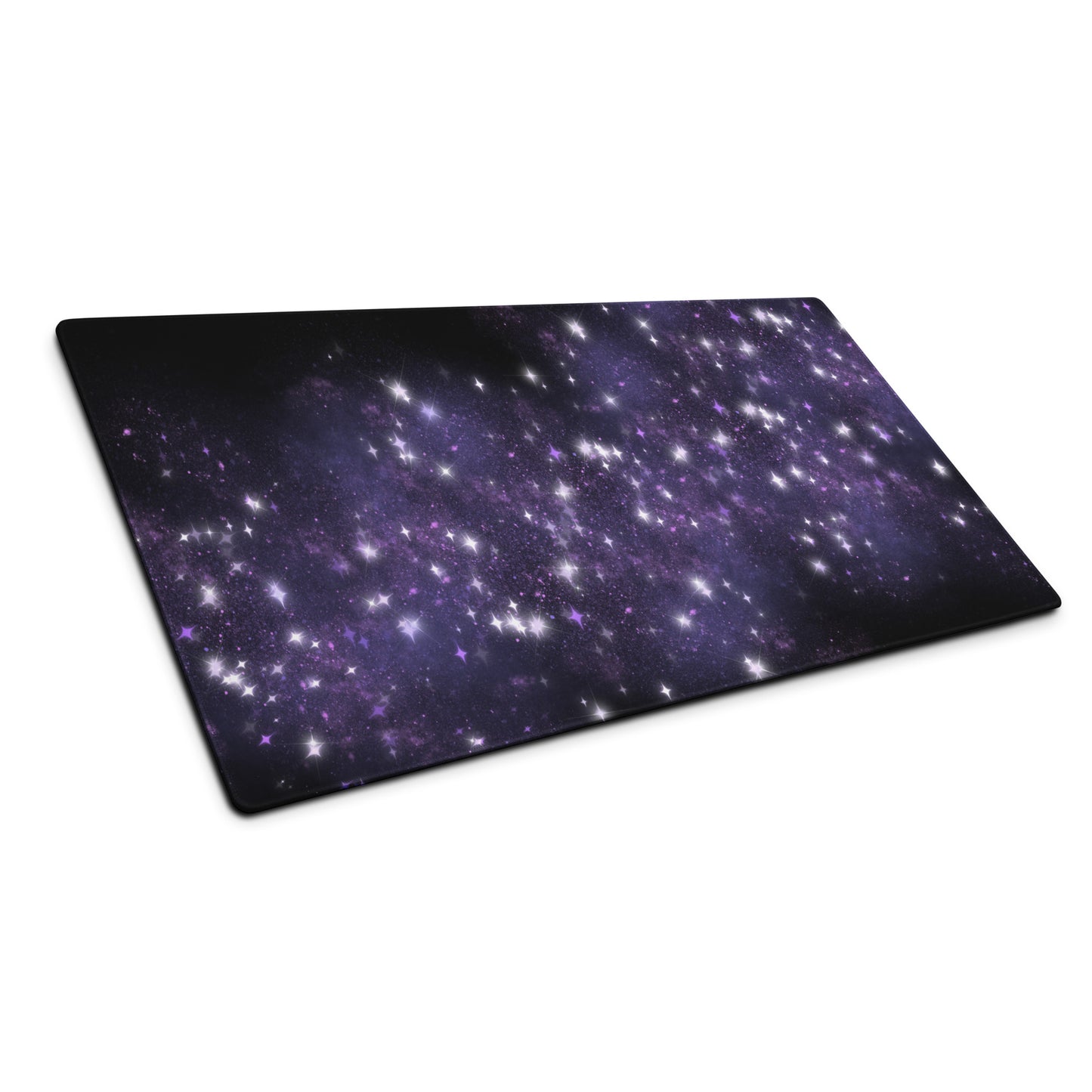 Quest Purple Galaxy Black Desk Mat Large Laptop Gaming Mouse Pad 36″ × 18″