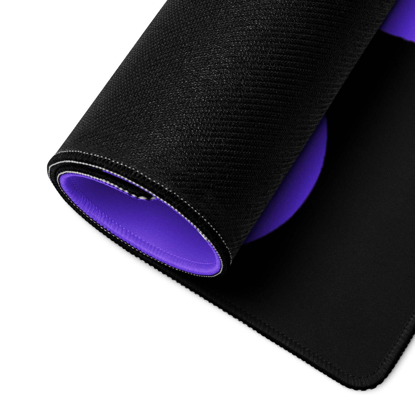 Purple Abstract Black Desk Mat Large Laptop Gaming Mouse Pad 36″ × 18″