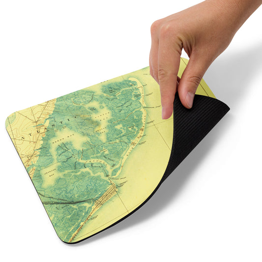 Mouse Pad 8.7″ × 7.1″ Atlantic City NJ 1887 Historical Map