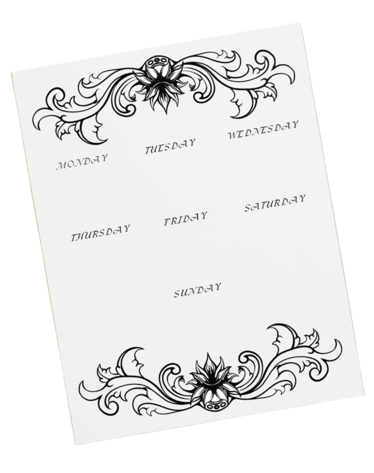 Week Planner Large Notepad 11″ x 8.5″ tear-away pages