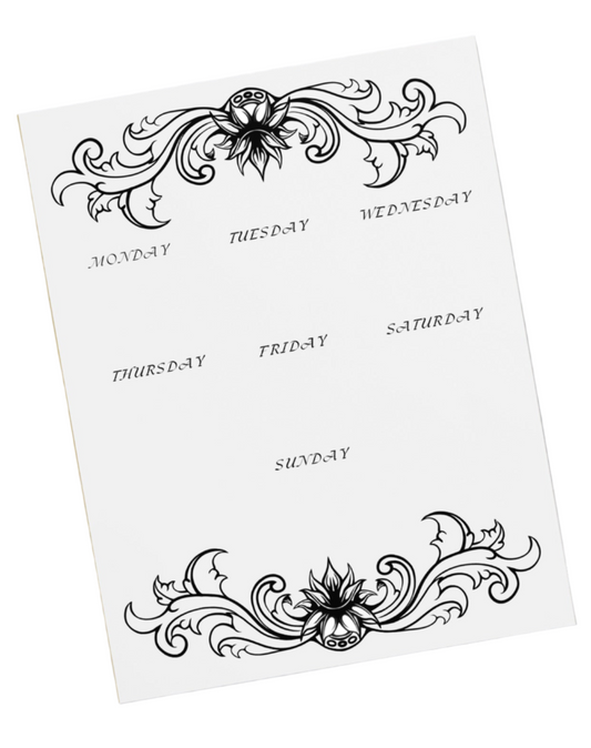 Week Planner Large Notepad 11″ x 8.5″ tear-away pages