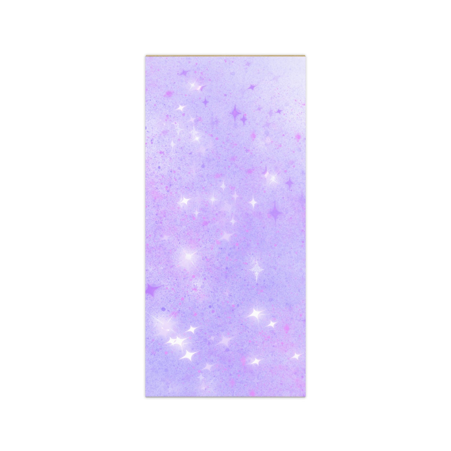 Quest Purple Galaxy Magnetic Notepad 4.25″×9″ Magnetic Back